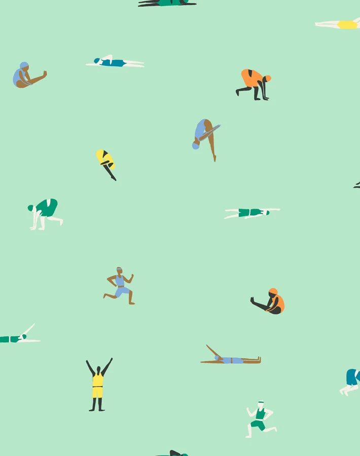 'Olympians' Wallpaper By Tea Collection - Aventurine 3 'Olympians' Wallpaper By Tea Collection - Aventurine