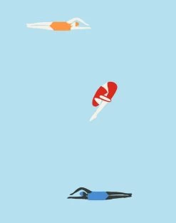 'Olympians' Wallpaper By Tea Collection - Baby Blue -Wall Decoration Store Olympians BabyBlue detail