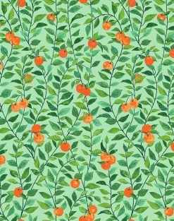 'Orange Crush' Wallpaper By Nathan Turner - Green -Wall Decoration Store OrangeCrush Green 258d6270 e2d5 47bc 9bb0 01ea98786293