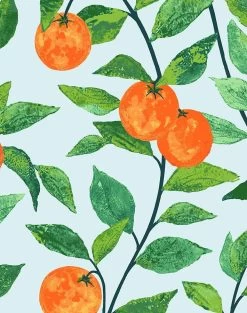 'Orange Crush' Wallpaper By Nathan Turner - Sky -Wall Decoration Store OrangeCrush sky.DETAIL 2b583f7a b16f 43c0 852e 552a2d3ab937