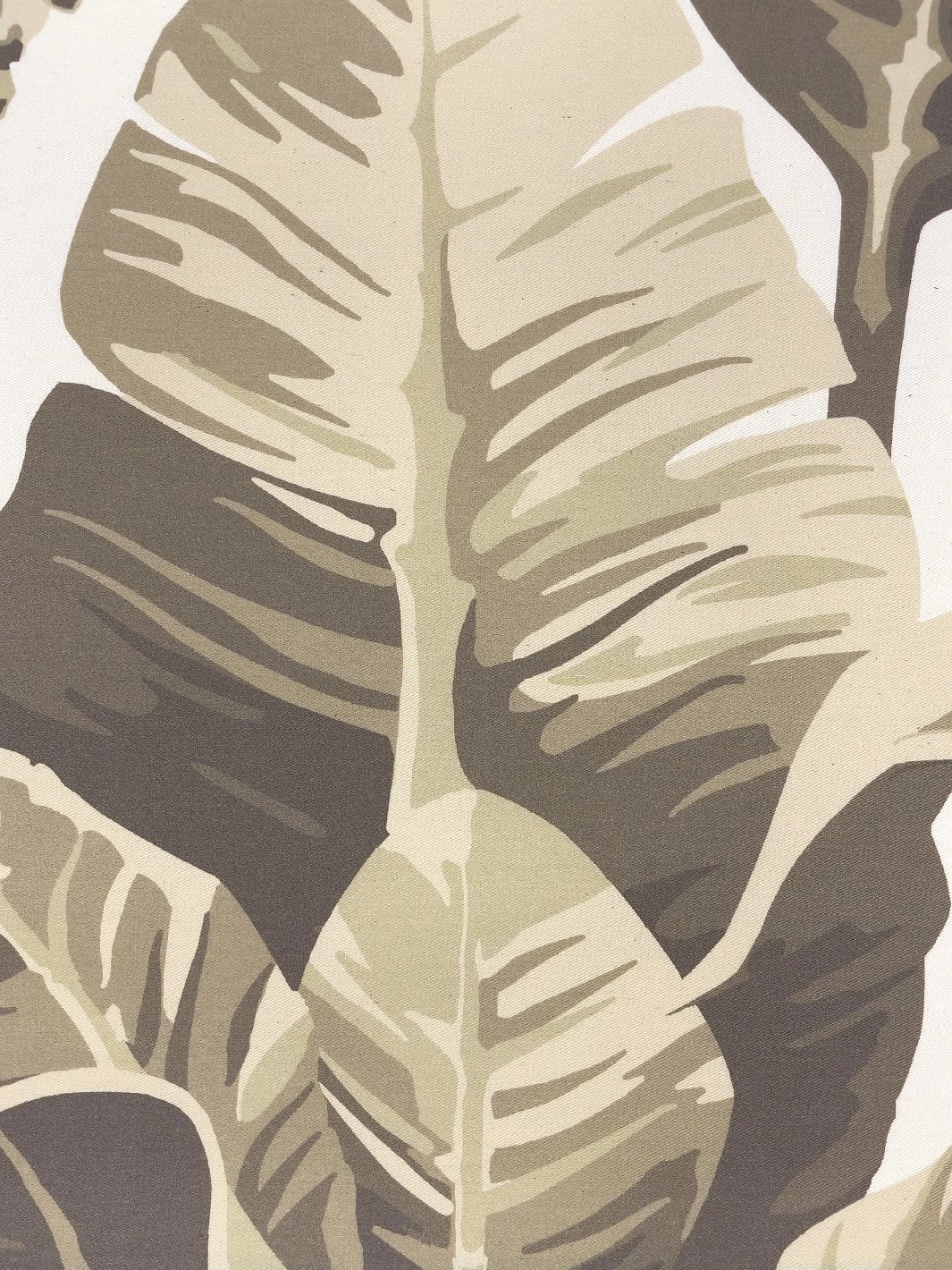 'Fabric By The Yard - Pacifico Palm - Cappuccino On Flax Linen - Image 8