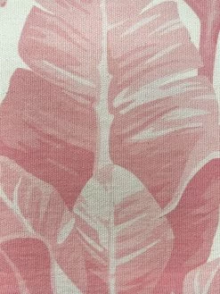 'Fabric By The Yard - Pacifico Palm - Garcelle Pink On California Cotton -Wall Decoration Store Pacifico Palm Garcelle Pink California Cotton Design