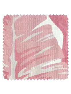 'Fabric By The Yard - Pacifico Palm - Garcelle Pink On California Cotton -Wall Decoration Store Pacifico Palm Garcelle Pink Hopsack Detail