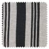 'Fabric By The Yard - Painted Stripes - Black On Flax Linen