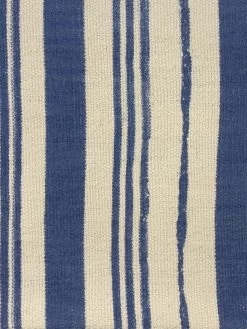 'Fabric By The Yard - Painted Stripes - Blue On California Cotton -Wall Decoration Store Painted Stripes Blue on CA Cotton Design