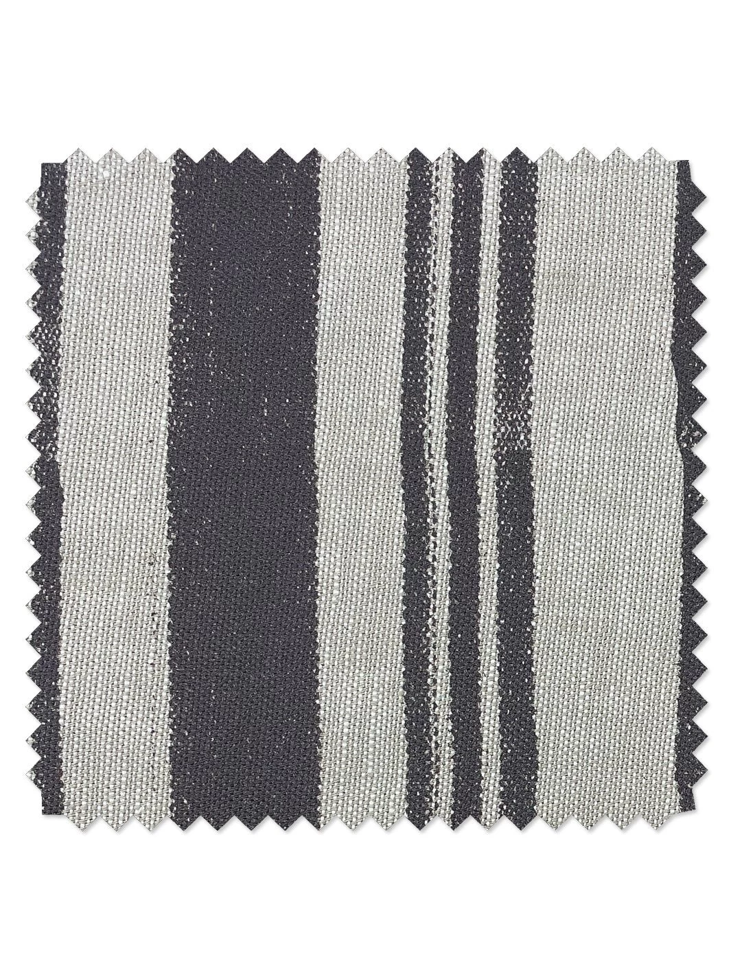 'Fabric By The Yard - Painted Stripes - Chocolate On Raw Canvas 4 'Fabric By The Yard - Painted Stripes - Chocolate On Raw Canvas - Image 2