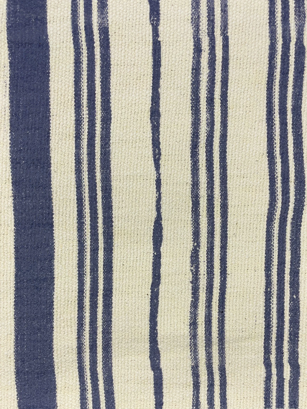 'Fabric By The Yard - Painted Stripes - Navy On California Cotton 6 'Fabric By The Yard - Painted Stripes - Navy On California Cotton - Image 4
