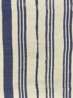 'Fabric By The Yard - Painted Stripes - Navy On Flax Linen -Wall Decoration Store Painted Stripes Navy CA Cotton Design 00524fac 4554 4fa9 8995 754a6417f7e1