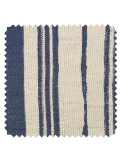 'Fabric By The Yard - Painted Stripes - Navy On Raw Canvas -Wall Decoration Store Painted Stripes Navy CA Cotton Detail 941d68e7 c955 48ba 8466 c69cad3bad00