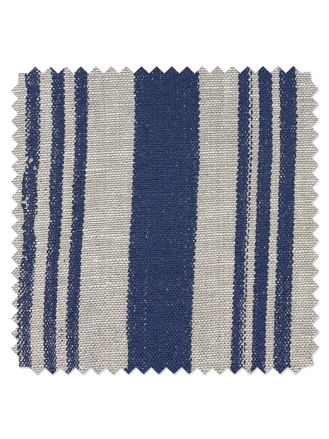 'Fabric By The Yard - Painted Stripes - Navy On California Cotton 4 'Fabric By The Yard - Painted Stripes - Navy On California Cotton - Image 2