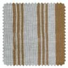 'Fabric By The Yard - Painted Stripes - Terracotta On Flax Linen -Wall Decoration Store Painted Stripes Terracotta on Flax Linen Detail