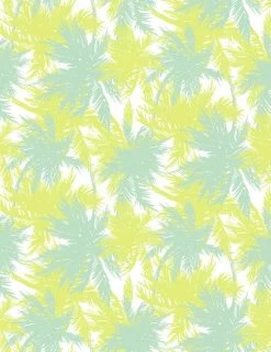 'Palm Shuffle' Wallpaper By Wallshoppe - Aventurine / Key / Lime /