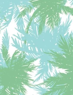 'Palm Shuffle' Wallpaper By Wallshoppe - Green / Caribbean -Wall Decoration Store PalmShuffle product GreenCarribean forWEB detail 538e2cb3 3178 4a0e bd8c 5cf41b222ba0