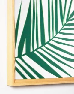 'Palm Leaf' Mirrored Art By Artshoppe -Wall Decoration Store Palm Leaf Mirror Detail