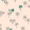 'Palms' Wallpaper By Tea Collection - Emerald