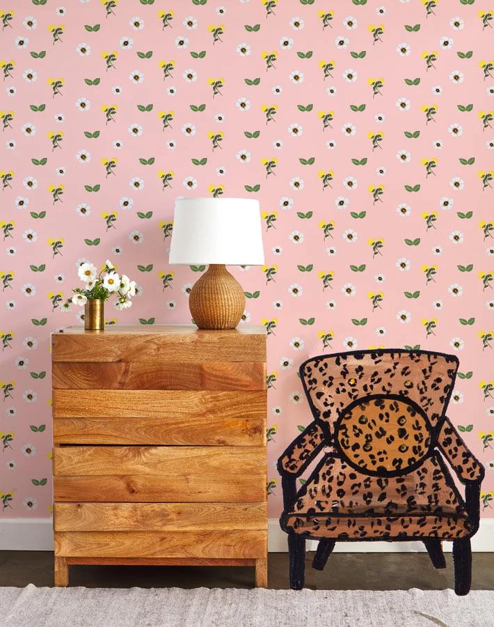 'Parfumee Garden' Wallpaper By Carly Beck - Pink 4 'Parfumee Garden' Wallpaper By Carly Beck - Pink - Image 2