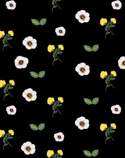 'Parfumee Garden' Wallpaper By Carly Beck - Black