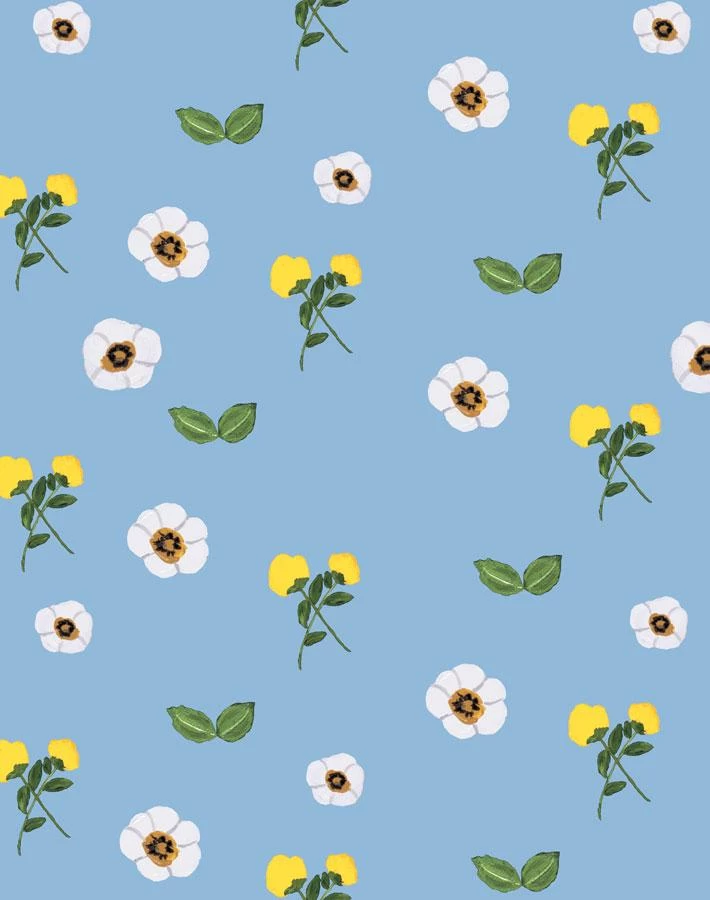 'Parfumee Garden' Wallpaper By Carly Beck - Cornflower 3 'Parfumee Garden' Wallpaper By Carly Beck - Cornflower