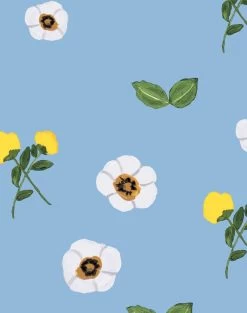 'Parfumee Garden' Wallpaper By Carly Beck - Cornflower 7 'Parfumee Garden' Wallpaper By Carly Beck - Cornflower -Wall Decoration Store Parfumee Garden cornflower detail 8f8db737 0eec 4143 9330 afb9f01ed60d