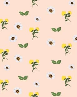 'Parfumee Garden' Wallpaper By Carly Beck - Peach