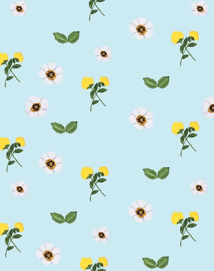 'Parfumee Garden' Wallpaper By Carly Beck - Sky 3 'Parfumee Garden' Wallpaper By Carly Beck - Sky