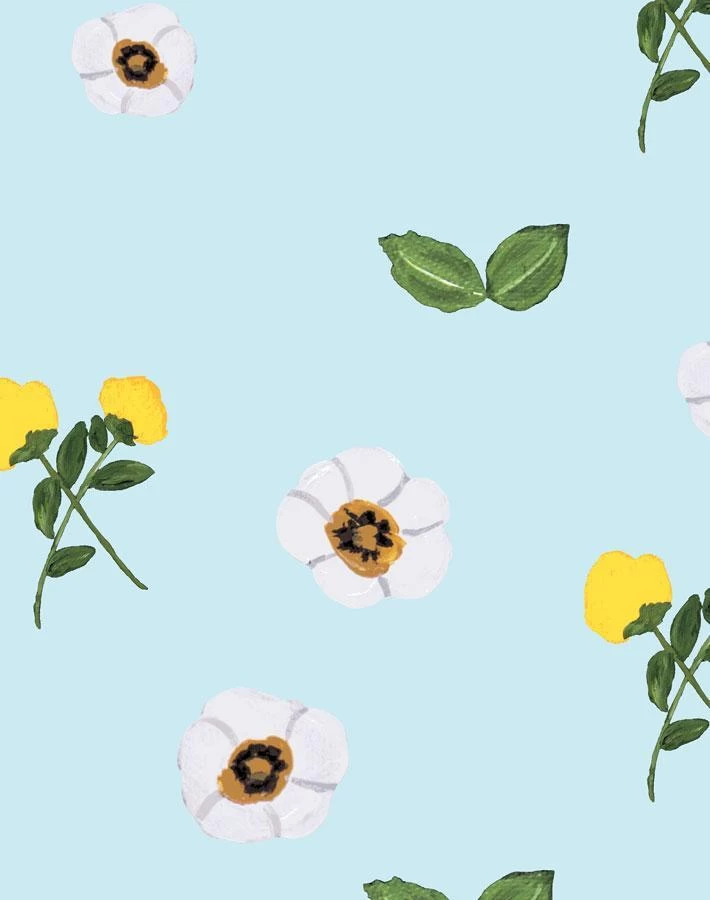 'Parfumee Garden' Wallpaper By Carly Beck - Sky 5 'Parfumee Garden' Wallpaper By Carly Beck - Sky - Image 3