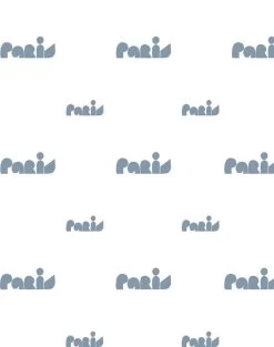 'Paris Graphic' Wallpaper By Clare V. - Silver