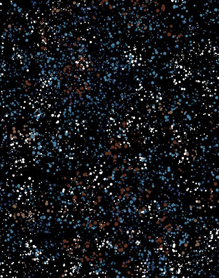 'Parsons Paint' Wallpaper By Chris Benz - Black Blue 6 'Parsons Paint' Wallpaper By Chris Benz - Black Blue - Image 4