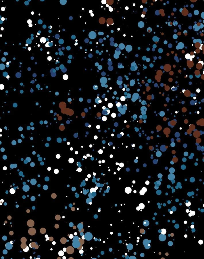 'Parsons Paint' Wallpaper By Chris Benz - Black Blue 5 'Parsons Paint' Wallpaper By Chris Benz - Black Blue - Image 3