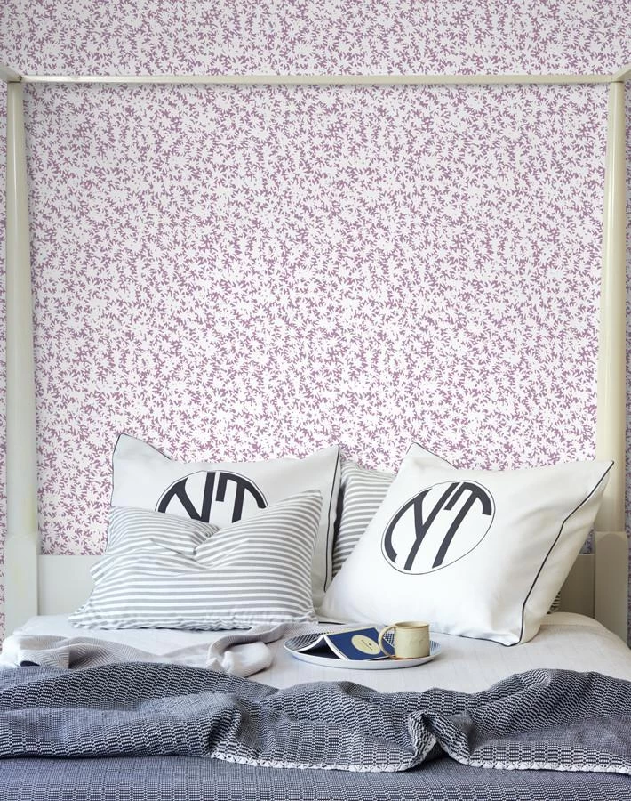 'Peggy Sue' Wallpaper By Wallshoppe - Lilac 4 'Peggy Sue' Wallpaper By Wallshoppe - Lilac - Image 2