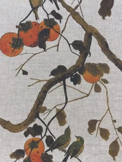 'Fabric By The Yard - Persimmon Birds - Persimmon On Organic Twill 9 'Fabric By The Yard - Persimmon Birds - Persimmon On Organic Twill -Wall Decoration Store Persimmon Birds Persimmon Flax Linen Design fd18b07c 80e7 4e64 ab31 344a43b3478a