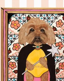 'Pet Portrait Gallery' Wallpaper By Carly Beck - Peach -Wall Decoration Store Pet Portrait Gallery Peach detail e1b29d28 b171 47ac 81ad a34748a00e58