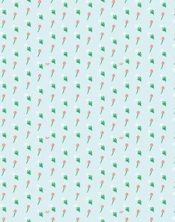 'Petite Fleur' Wallpaper By Clare V. - Baby Blue
