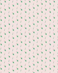 'Petite Fleur' Wallpaper By Clare V. - Blush