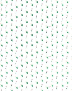 'Petite Fleur' Wallpaper By Clare V. - Pink / White