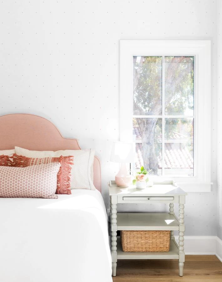 'Signature Dot' Wallpaper By Sugar Paper - Pink On White 4 'Signature Dot' Wallpaper By Sugar Paper - Pink On White - Image 2