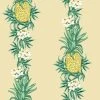 'Pineapple Express' Wallpaper By Nathan Turner - Beige