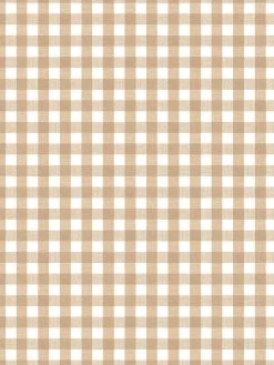 'Pixie Gingham' Wallpaper By Sarah Jessica Parker - Sable -Wall Decoration Store Pixie Gingham Wallpaper by Sarah Jessica Parker Sable Detail