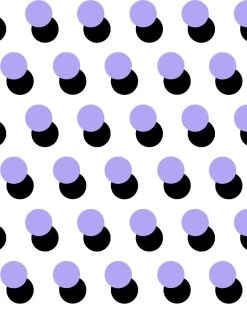 'Pop Dots' Wallpaper By Clare V. - Lavender