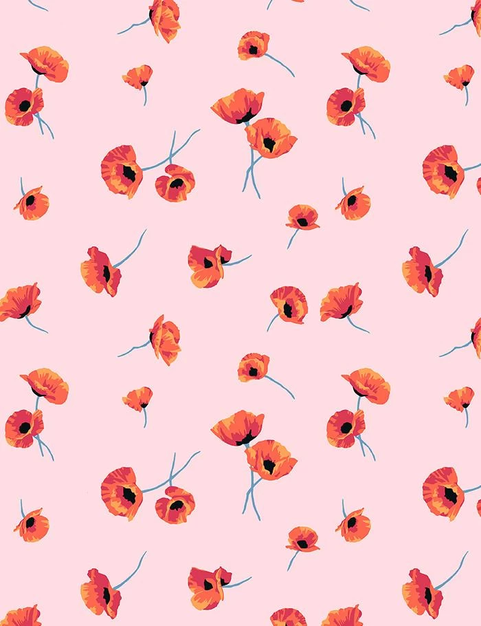 'Poppy' Wallpaper By Nathan Turner - Pink 3 'Poppy' Wallpaper By Nathan Turner - Pink
