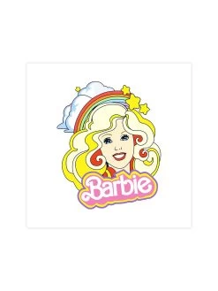 'Rainbow Barbie™ On Acrylic -Wall Decoration Store Rainbow Barbie on Acrylic by artshoppe design