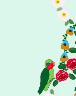 'Rainbow Garden Stripe' Wallpaper By Carly Beck - Robins Egg -Wall Decoration Store Rainbow Garden Stripe RobinsEgg detail 1b64b53e b8f5 44a7 9b89 2c9515cdff34