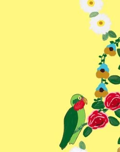 'Rainbow Garden Stripe' Wallpaper By Carly Beck - Yellow -Wall Decoration Store Rainbow Garden Stripe Yellow detail 204fed1c f525 44e1 9786 5573162f553a