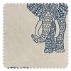 'Fabric By The Yard - Raja The Elephant - Cadet Blue On Raw Canvas 1 'Fabric By The Yard - Raja The Elephant - Cadet Blue On Raw Canvas -Wall Decoration Store Raja the Elephant Cadet Blue on Raw Canvas Detail