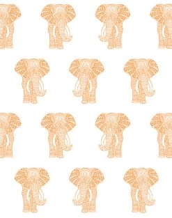 'Raja The Elephant' Wallpaper By Wallshoppe - Pushpop