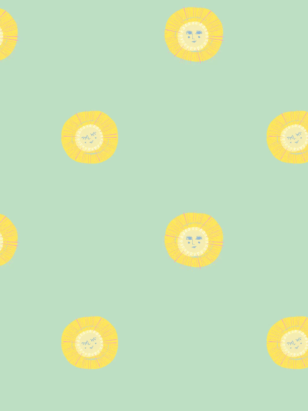 'Rising Sun' Wallpaper By Tea Collection - Aventurine 3 'Rising Sun' Wallpaper By Tea Collection - Aventurine