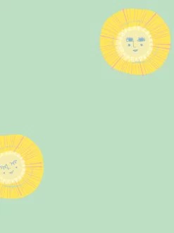 'Rising Sun' Wallpaper By Tea Collection - Aventurine 7 'Rising Sun' Wallpaper By Tea Collection - Aventurine -Wall Decoration Store Rising Sun by Tea Collection Aventurine Detail