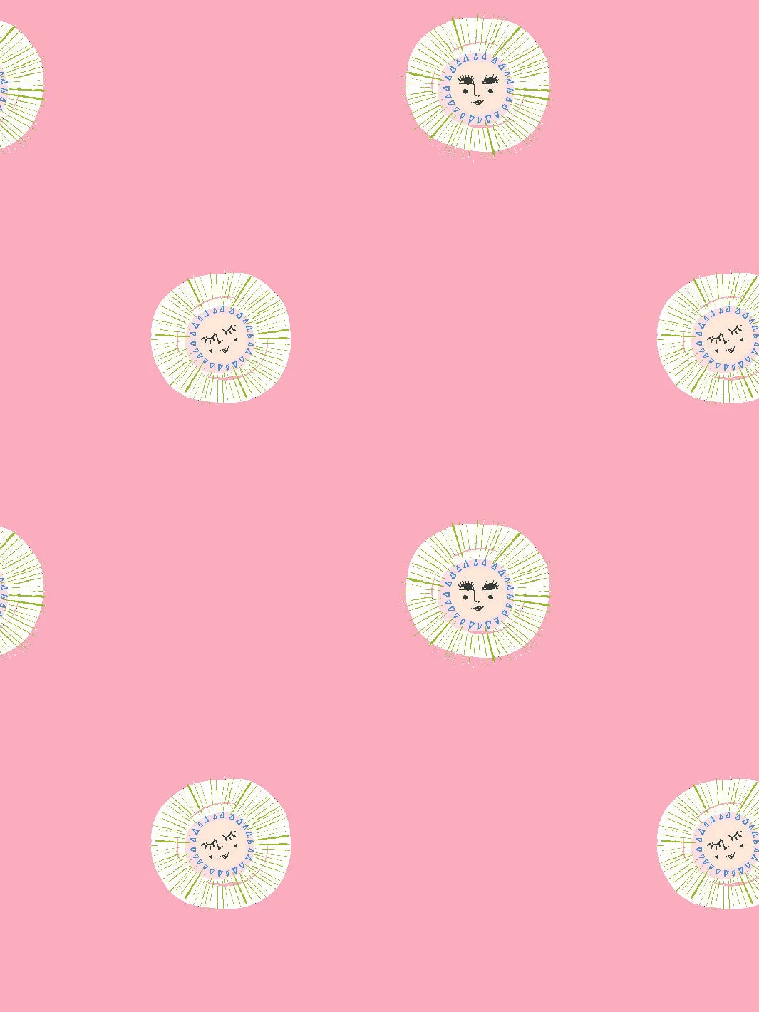 'Rising Sun' Wallpaper By Tea Collection - Pink 3 'Rising Sun' Wallpaper By Tea Collection - Pink