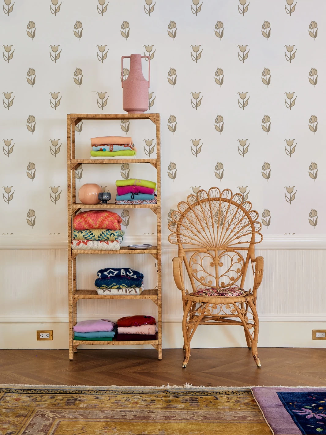 'Rita's Flowers' Wallpaper By Lingua Franca - Oatmeal 3 'Rita's Flowers' Wallpaper By Lingua Franca - Oatmeal