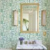 'Rita's Kitchen' Wallpaper By Lingua Franca - Green Blue 1 'Rita's Kitchen' Wallpaper By Lingua Franca - Green Blue -Wall Decoration Store Ritas Kitchen GreenBlue RS